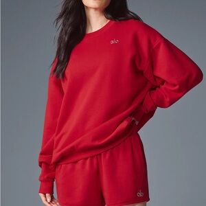 Red Alo yoga sweater